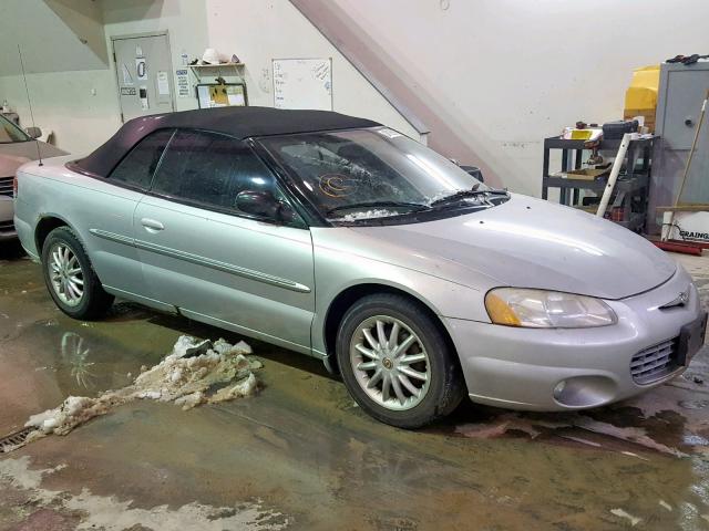 1C3EL55R02N280045 - 2002 CHRYSLER SEBRING LX SILVER photo 1