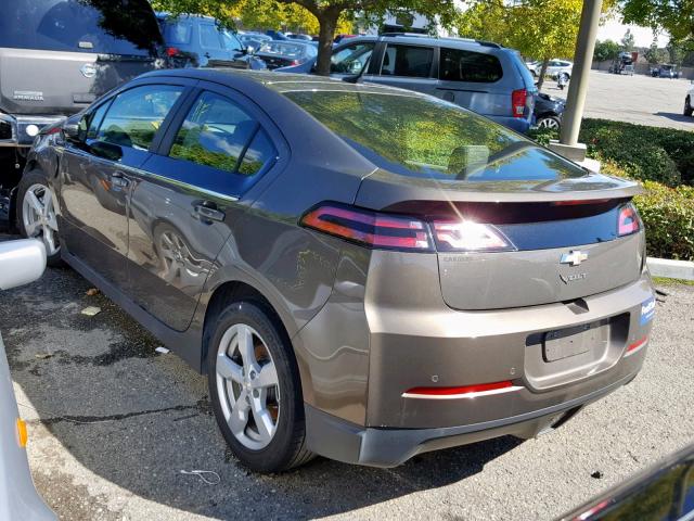 1G1RH6E43EU137571 - 2014 CHEVROLET VOLT BROWN photo 3