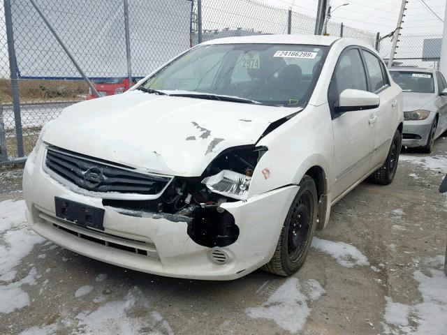 3N1AB6AP2CL662122 - 2012 NISSAN SENTRA 2.0 WHITE photo 2