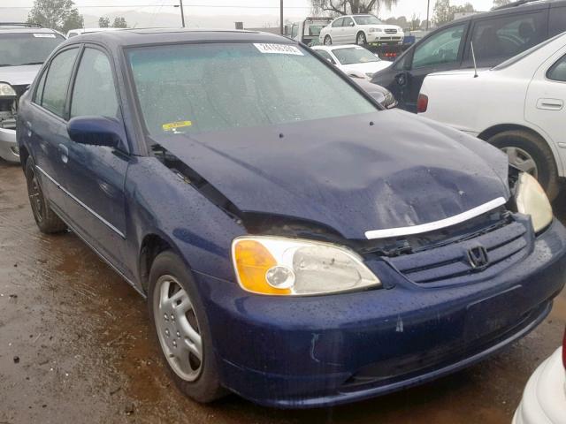 2HGES26773H571485 - 2003 HONDA CIVIC EX BLUE photo 1