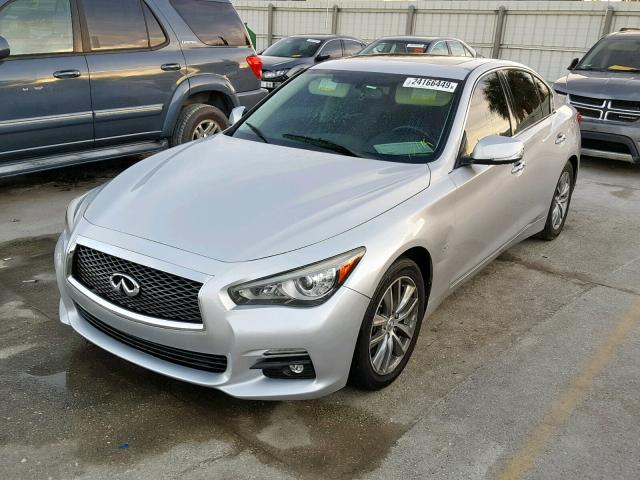 JN1BV7AP5EM683928 - 2014 INFINITI Q50 BASE SILVER photo 2