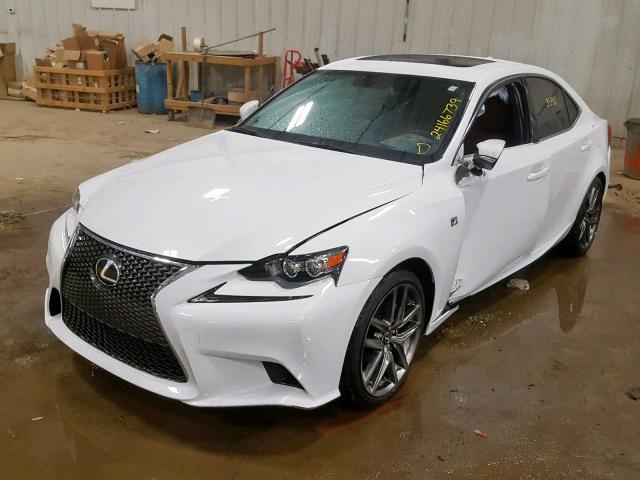 JTHCF1D27E5010434 - 2014 LEXUS IS 250 WHITE photo 2