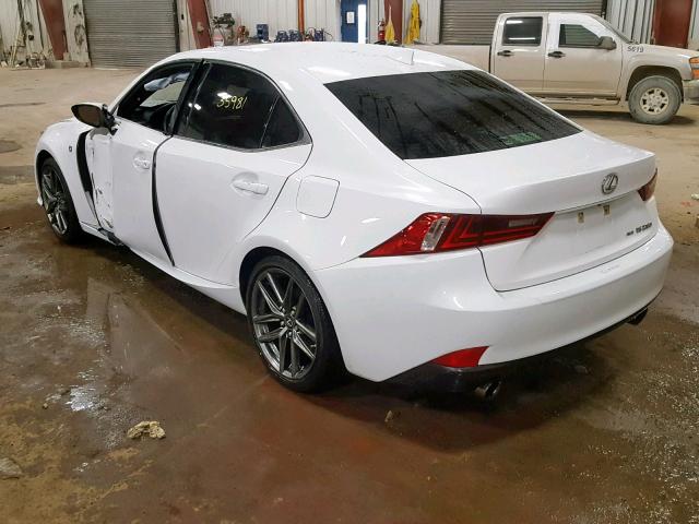 JTHCF1D27E5010434 - 2014 LEXUS IS 250 WHITE photo 3