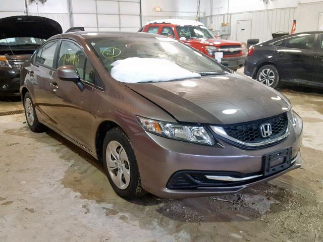 2HGFB2F55DH513654 - 2013 HONDA CIVIC LX 灰色 照片 1
