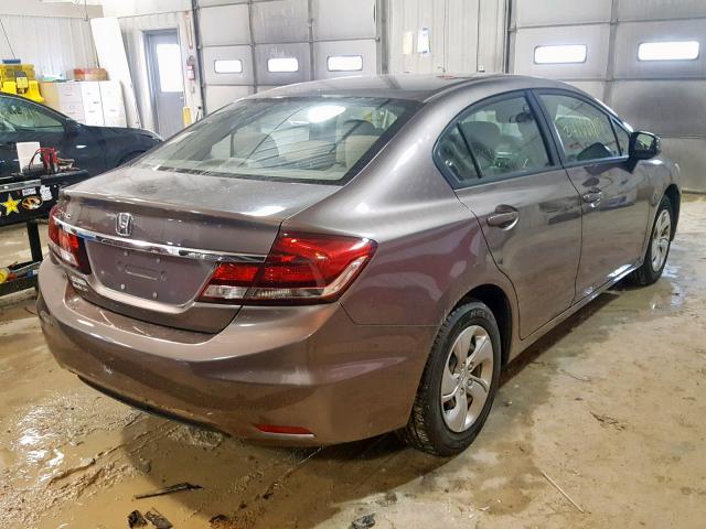 2HGFB2F55DH513654 - 2013 HONDA CIVIC LX 灰色 照片 4