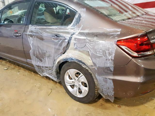 2HGFB2F55DH513654 - 2013 HONDA CIVIC LX 灰色 照片 9