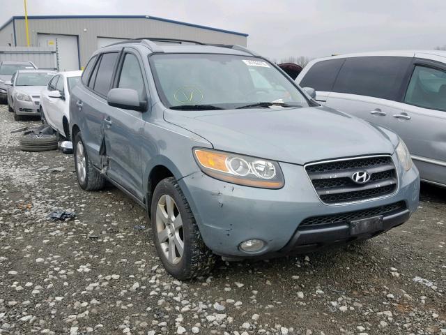 5NMSH13E97H098809 - 2007 HYUNDAI SANTA FE S TEAL photo 1