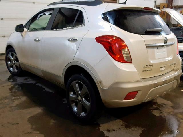 KL4CJESB4EB672767 - 2014 BUICK ENCORE WHITE photo 3