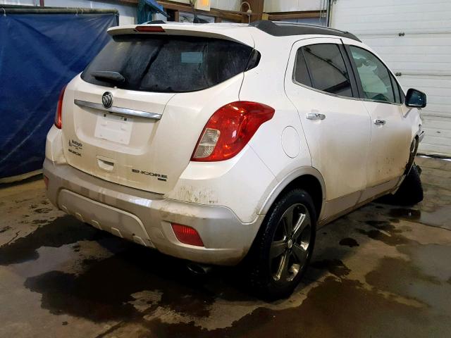 KL4CJESB4EB672767 - 2014 BUICK ENCORE WHITE photo 4