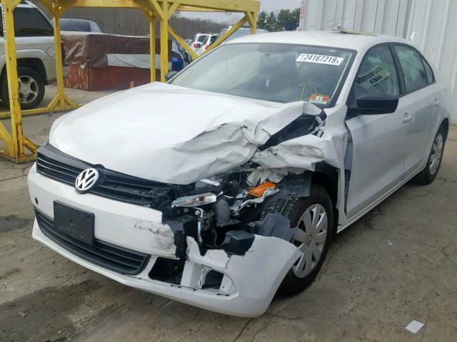3VW2K7AJ6DM266562 - 2013 VOLKSWAGEN JETTA BASE Սպիտակ լուսանկար 2