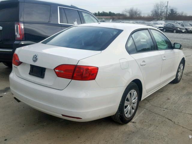 3VW2K7AJ6DM266562 - 2013 VOLKSWAGEN JETTA BASE Սպիտակ լուսանկար 4