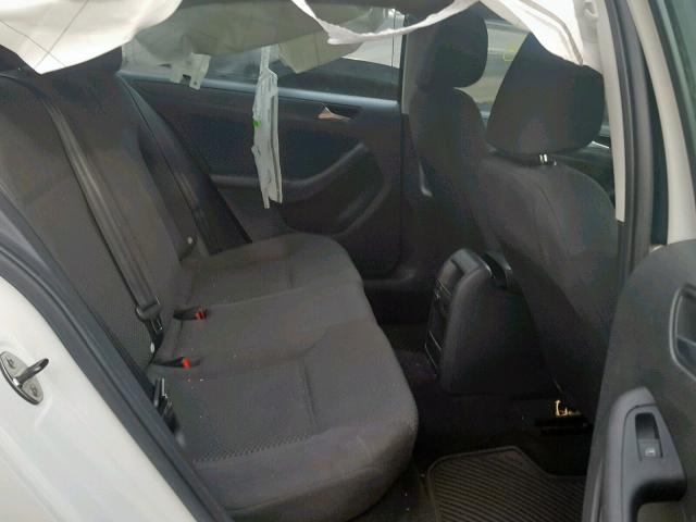3VW2K7AJ6DM266562 - 2013 VOLKSWAGEN JETTA BASE Սպիտակ լուսանկար 6