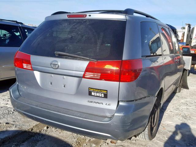 5TDZA23C54S037263 - 2004 TOYOTA SIENNA CE WHITE photo 4