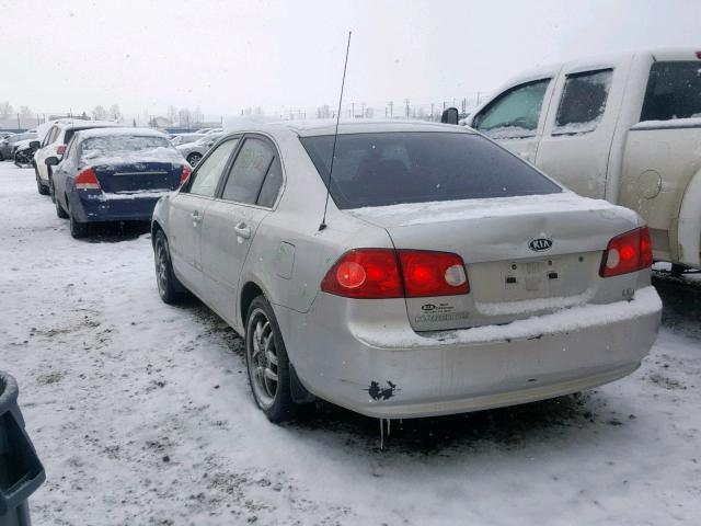 KNAGE123375148988 - 2007 KIA OPTIMA SILVER photo 3