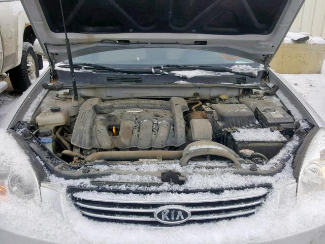 KNAGE123375148988 - 2007 KIA OPTIMA SILVER photo 7