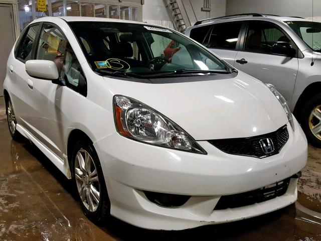 JHMGE8H55BS009295 - 2011 HONDA FIT SPORT WHITE photo 1