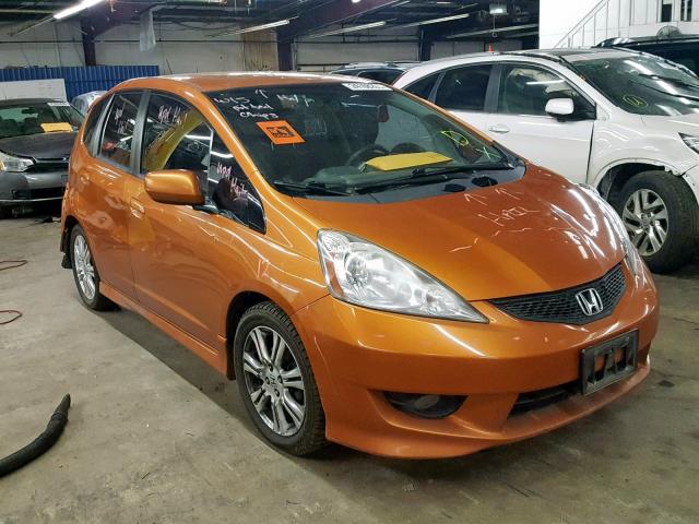 JHMGE88459S033551 - 2009 HONDA FIT SPORT ORANGE photo 1