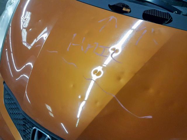 JHMGE88459S033551 - 2009 HONDA FIT SPORT ORANGE photo 9