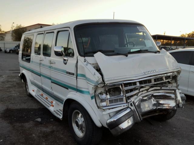 2B6HB21Y2NK131082 - 1992 DODGE RAM VAN B2 WHITE photo 1