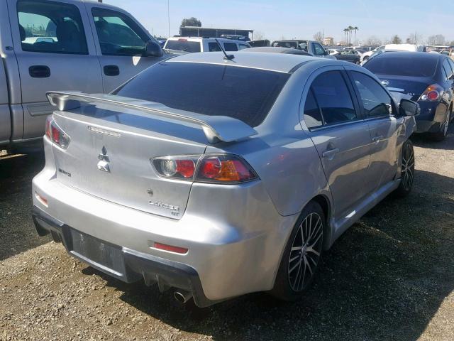 JA32U8FW3GU010840 - 2016 MITSUBISHI LANCER GT GRAY photo 4