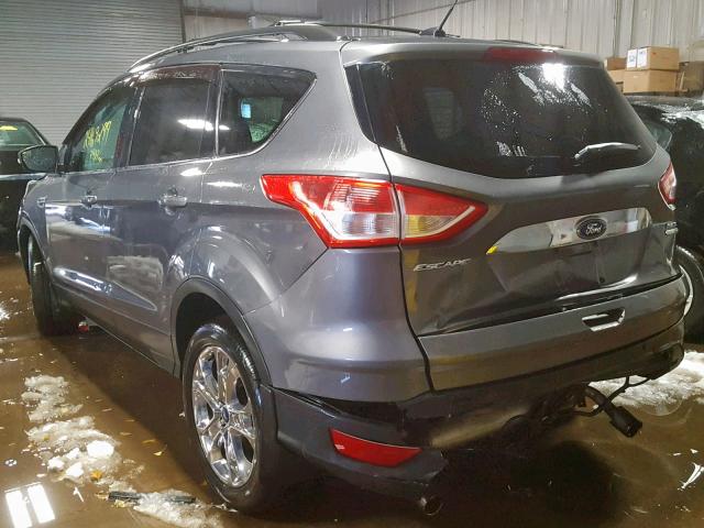 1FMCU9HX0DUC59928 - 2013 FORD ESCAPE SEL GRAY photo 3