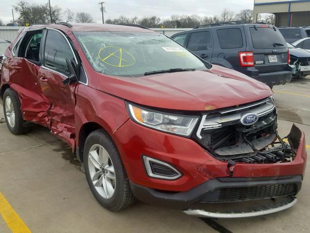 2FMPK3J90HBB26890 - 2017 FORD EDGE SEL RED photo 1