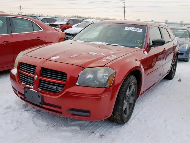 2D4FV48V45H130243 - 2005 DODGE MAGNUM SXT BURGUNDY photo 2