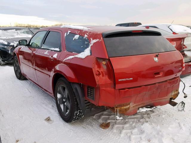 2D4FV48V45H130243 - 2005 DODGE MAGNUM SXT BURGUNDY photo 3