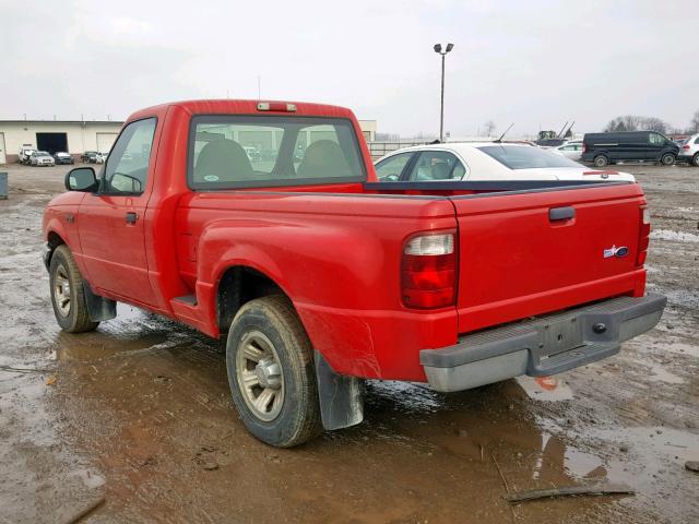 1FTYR10U91PA80778 - 2001 FORD RANGER RED photo 3