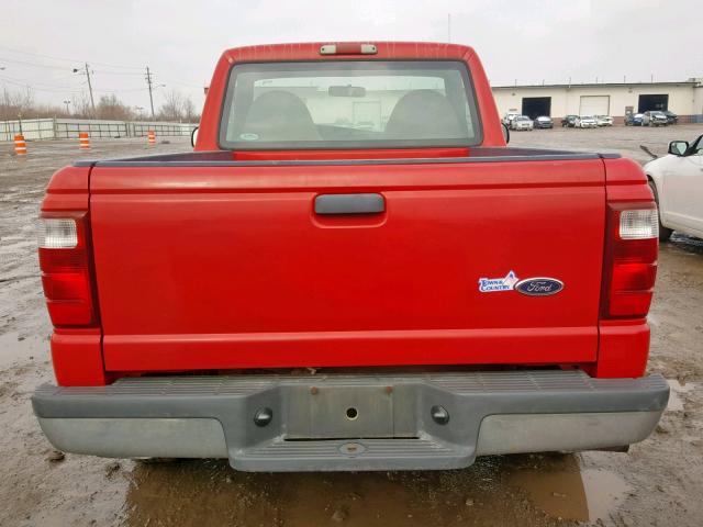 1FTYR10U91PA80778 - 2001 FORD RANGER RED photo 6