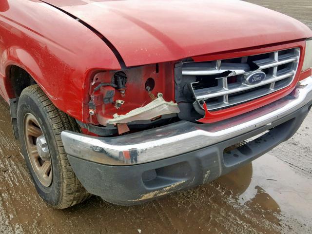 1FTYR10U91PA80778 - 2001 FORD RANGER RED photo 9