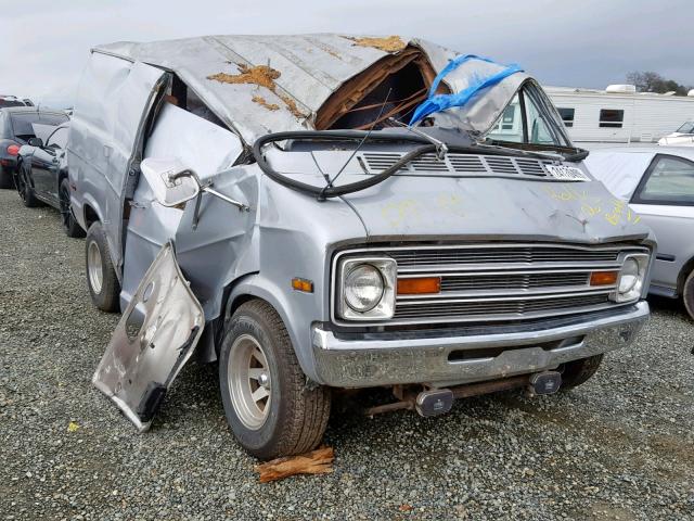 B21BF7X167091 - 1977 DODGE B20 VAN SILVER photo 1