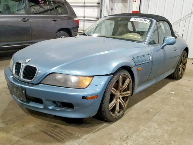 4USCH732XWLE07694 - 1998 BMW Z3 1.9 BLUE photo 2
