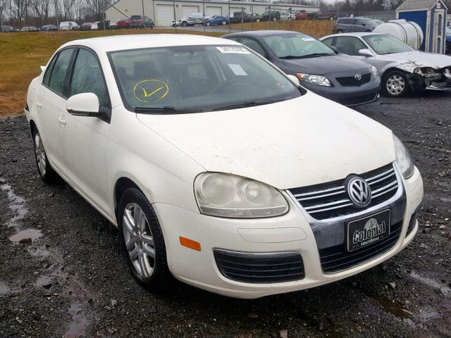 3VWPF71K27M109344 - 2007 VOLKSWAGEN JETTA 2.5 WHITE photo 1