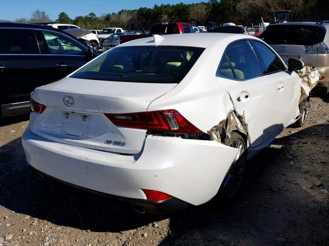 JTHBF1D24E5040714 - 2014 LEXUS IS 250 WHITE photo 4