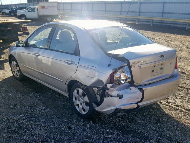 KNAFE121685577070 - 2008 KIA SPECTRA EX SILVER photo 3