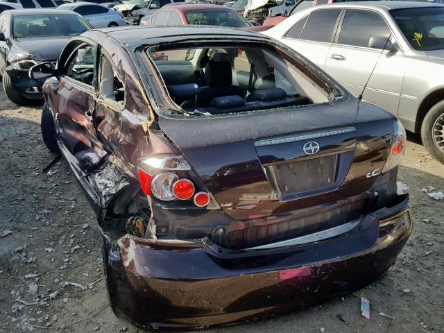 JTKDE167680268617 - 2008 TOYOTA SCION TC 勃艮第红 照片 3