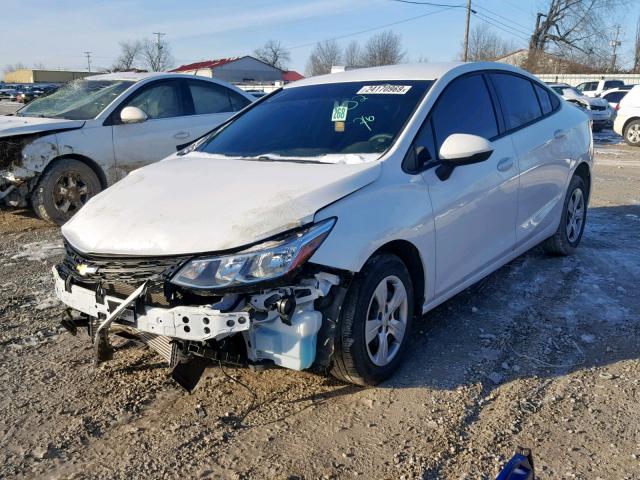 1G1BC5SM1J7170270 - 2018 CHEVROLET CRUZE LS WHITE photo 2