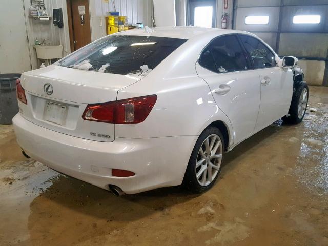 JTHBF5C24C5178212 - 2012 LEXUS IS 250 WHITE photo 4