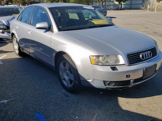 WAUJC68E64A040109 - 2004 AUDI A4 1.8T SILVER photo 1