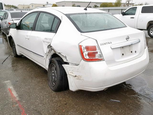 3N1AB6AP4AL728537 - 2010 NISSAN SENTRA 2.0 WHITE photo 3