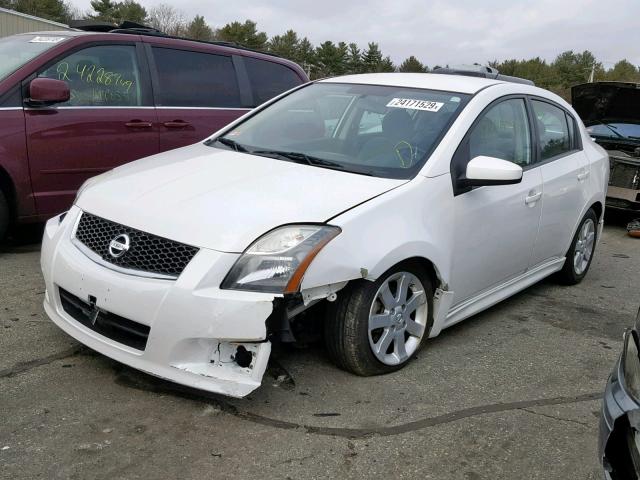 3N1AB6AP5AL654691 - 2010 NISSAN SENTRA 2.0 WHITE photo 2