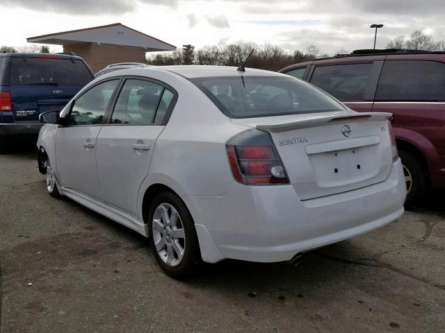 3N1AB6AP5AL654691 - 2010 NISSAN SENTRA 2.0 WHITE photo 3