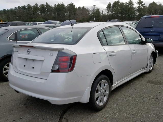 3N1AB6AP5AL654691 - 2010 NISSAN SENTRA 2.0 WHITE photo 4