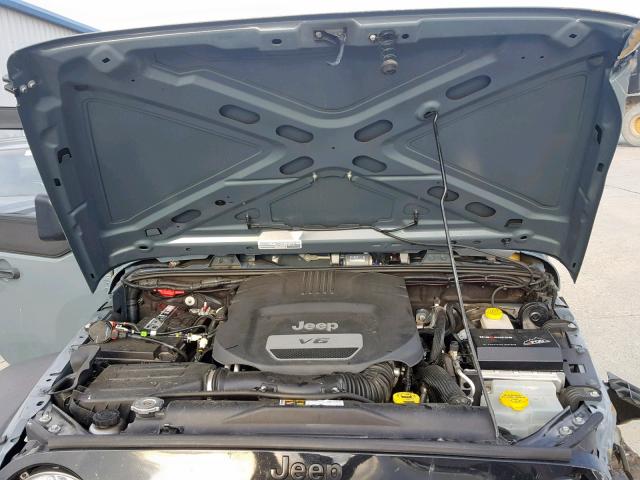 1C4AJWAG6FL539391 - 2015 JEEP WRANGLER S ნაცრისფერი ფოტო 7