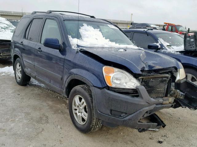 SHSRD78823U143853 - 2003 HONDA CR-V EX BLUE photo 1