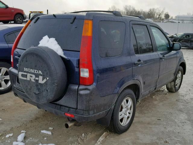 SHSRD78823U143853 - 2003 HONDA CR-V EX BLUE photo 4