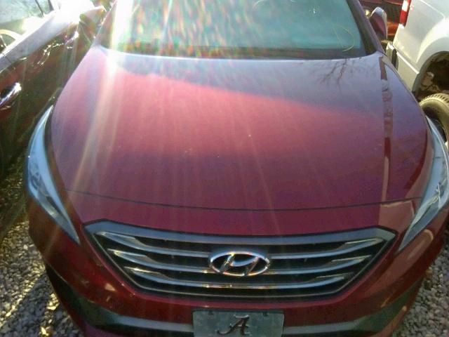 5NPE34AF8FH192514 - 2015 HYUNDAI SONATA SPO RED photo 7