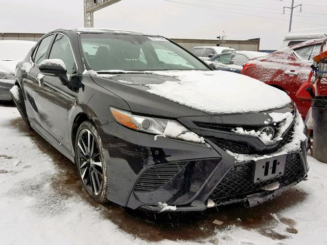 4T1B61HK2JU006522 - 2018 TOYOTA CAMRY XSE BLACK photo 1