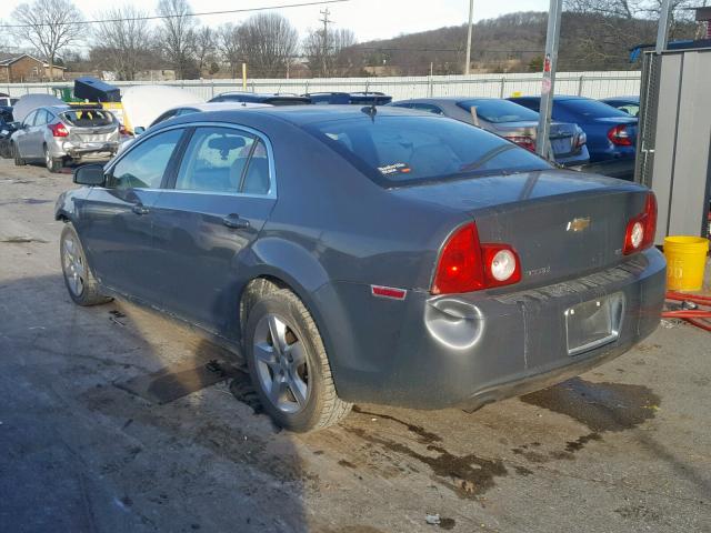 1G1ZG57B59F250084 - 2009 CHEVROLET MALIBU LS Сұр фото 3